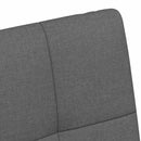 Spisebordsstole med hjul 2 pcs Mørkegrå 58 x 65 x 94 cm Stof