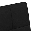 Spisebordsstole med hjul 2 pcs Sort 58 x 65 x 94 cm Stof