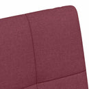 Spisebordsstole med hjul 2 pcs Vinrød 58 x 65 x 94 cm Stof