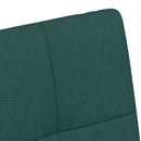 Spisebordsstole med hjul 2 pcs Mørkegrøn 58 x 65 x 94 cm Stof