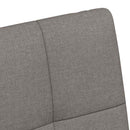 Spisebordsstole med hjul 2 pcs Gråbrun 58 x 65 x 94 cm Stof