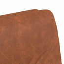 Spisebordsstole med hjul 2 pcs Brun 57 x 67 x 95 cm Kunstlæder