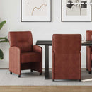 Spisebordsstole med hjul 2 pcs Skinnende brun 57 x 67 x 95 cm