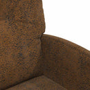 Spisebordsstole med hjul med hjul 2 pcs Brun 57 x 67 x 95 cm