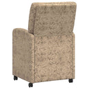 Spisebordsstole med hjul med hjul 2 pcs Lysegrå 57 x 67 x 95 cm
