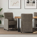 Spisebordsstole med hjul 2 pcs Mørkegrå 57 x 67 x 95 cm