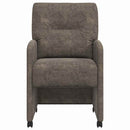 Spisebordsstole med hjul 2 pcs Mørkegrå 57 x 67 x 95 cm