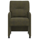 Spisebordsstole med hjul 2 pcs Army grøn 57 x 67 x 95 cm