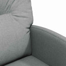 Spisebordsstole med hjul 2 pcs Lysegrå 57 x 67 x 95 cm Stof