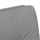Spisebordsstole med hjul 2 pcs Lysegrå 57 x 67 x 95 cm Stof