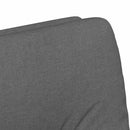Spisebordsstole med hjul 2 pcs Mørkegrå 57 x 67 x 95 cm Stof