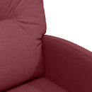 Spisebordsstole med hjul 2 pcs Vinrød 57 x 67 x 95 cm Stof