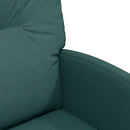 Spisebordsstole med hjul 2 pcs Mørkegrøn 57 x 67 x 95 cm Stof