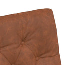 Spisebordsstole med hjul 2 pcs Brun 58 x 67 x 97 cm Kunstlæder