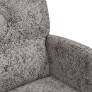 Spisebordsstole med hjul 2 stk. Faux Suede Læder Lysegrå