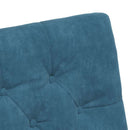 Spisebordsstole med hjul 2 pcs Blå 58 x 67 x 97 cm Fløjl