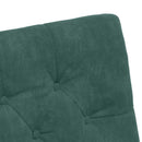 Spisebordsstole med hjul 2 pcs Mørkegrøn 58 x 67 x 97 cm Fløjl