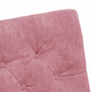 Spisebordsstole med hjul 2 pcs Lyserød 58 x 67 x 97 cm Fløjl