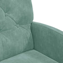 Spisebordsstole med hjul 2 pcs havgrøn 58 x 67 x 97 cm Fløjl