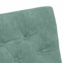 Spisebordsstole med hjul 2 pcs havgrøn 58 x 67 x 97 cm Fløjl