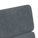 Spisebordsstole med hjul 2 pcs Mørkegrå 58 x 65 x 98 cm Fløjl