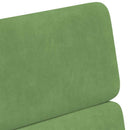 Spisebordsstole med hjul 2 pcs Lysegrøn 58 x 65 x 98 cm Fløjl