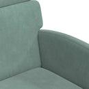Spisebordsstole med hjul 2 pcs havgrøn 58 x 65 x 98 cm Fløjl