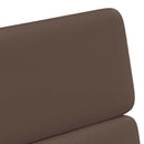 Spisebordsstole med hjul 2 pcs Brun 58 x 65 x 98 cm Kunstlæder
