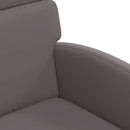 Spisebordsstole med hjul 2 pcs Grå 58 x 65 x 98 cm Kunstlæder