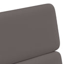 Spisebordsstole med hjul 2 pcs Grå 58 x 65 x 98 cm Kunstlæder