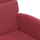 Spisebordsstole med hjul med hjul 2 pcs Vinrød 58 x 65 x 98 cm