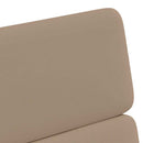 Spisebordsstole med hjul 2 pcs Cappuccino 58 x 65 x 98 cm