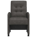 Spisebordsstole med hjul 2 pcs Sort 58 x 67 x 97 cm Kunstlæder