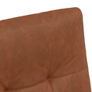 Spisebordsstole med hjul 2 pcs Brun 58 x 67 x 97 cm Kunstlæder