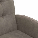 Spisebordsstole med hjul 2 pcs Grå 58 x 67 x 97 cm Kunstlæder