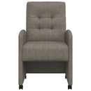 Spisebordsstole med hjul 2 pcs Grå 58 x 67 x 97 cm Kunstlæder