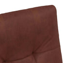 Spisebordsstole med hjul 2 pcs Skinnende brun 58 x 67 x 97 cm