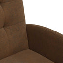 Spisebordsstole med hjul med hjul 2 pcs Brun 58 x 67 x 97 cm