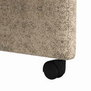 Spisebordsstole med hjul med hjul 2 pcs Lysegrå 58 x 67 x 97 cm