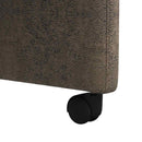 Spisebordsstole med hjul 2 pcs Mørkegrå 58 x 67 x 97 cm