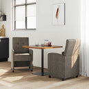 Spisebordsstole med hjul 2 pcs Mørkegrå 58 x 67 x 97 cm