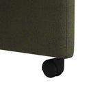 Spisebordsstole med hjul 2 pcs Army grøn 58 x 67 x 97 cm