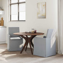 Spisestole 2 pcs Lysegrå 57 x 67 x 95 cm Stof
