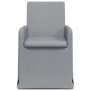 Spisestole 2 pcs Lysegrå 57 x 67 x 95 cm Stof