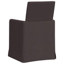 Spisestole 2 pcs Mørkebrun 57 x 67 x 95 cm Stof
