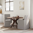 Spisestole 2 pcs Gråbrun 57 x 67 x 95 cm Stof