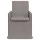 Spisestole 2 pcs Gråbrun 57 x 67 x 95 cm Stof