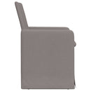 Spisestole 2 pcs Gråbrun 57 x 67 x 95 cm Stof