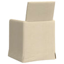 Spisestole 2 pcs Creme 57 x 67 x 95 cm Stof