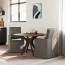 Spisestole 2 pcs Lysegrå 57 x 67 x 98 cm Linned
